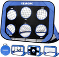 Football Goals for Kids Gift, Football Training Equipment 4 Modes with Carry Bag Goal Posts for Garden Indoor Outdoor, Gifts for Boys 6-12 Year Olds