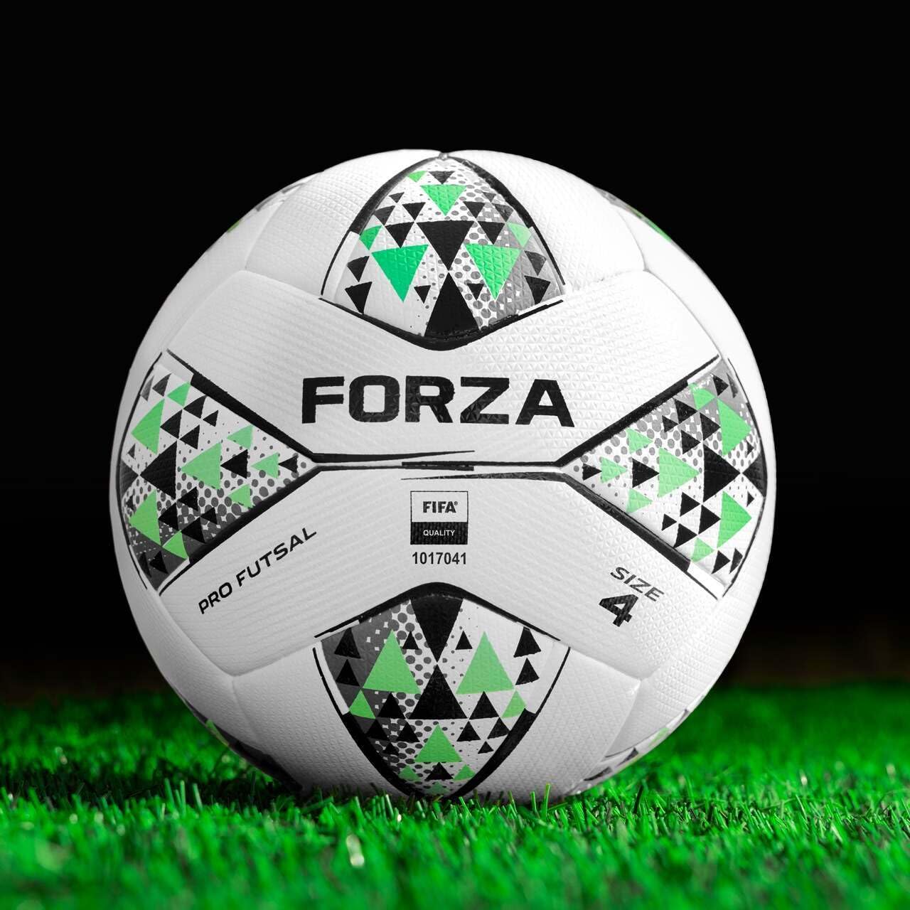 FORZA Footballs with Mesh Storage Carry Bag & Multiple Pack Sizes - Variety of Ball Types for Football Matches, Competitions & Training