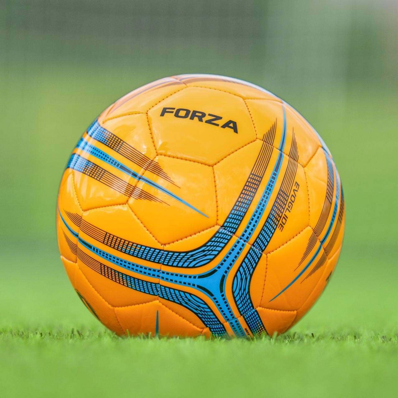 FORZA Footballs with Mesh Storage Carry Bag & Multiple Pack Sizes - Variety of Ball Types for Football Matches, Competitions & Training